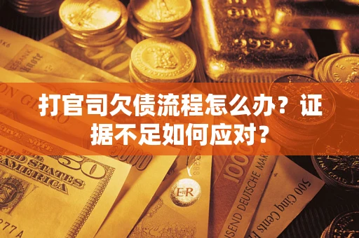 北京打官司欠债流程怎么办？证据不足如何应对？