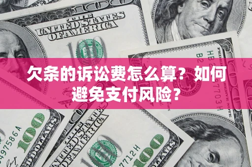 北京欠条的诉讼费怎么算？如何避免支付风险？